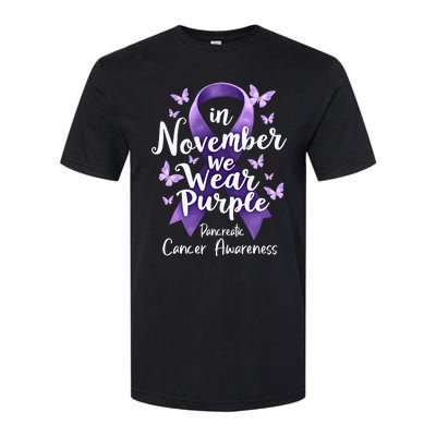 In November We Wear Purple Pancreatic Cancer Awareness Month Softstyle CVC T-Shirt