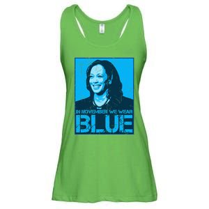 In November We Wear Blue Kamala Harris 2024 Ladies Essential Flowy Tank