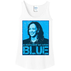 In November We Wear Blue Kamala Harris 2024 Ladies Essential Tank