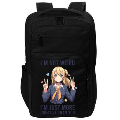 Im Not Weird Im Just More Creative Than You | Anime Impact Tech Backpack