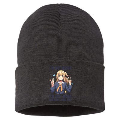 Im Not Weird Im Just More Creative Than You | Anime Sustainable Knit Beanie