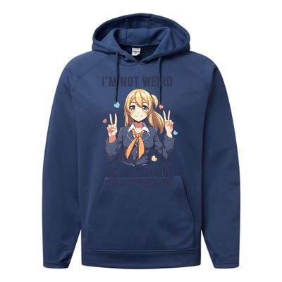 Im Not Weird Im Just More Creative Than You | Anime Performance Fleece Hoodie