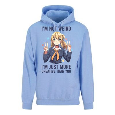 Im Not Weird Im Just More Creative Than You | Anime Unisex Surf Hoodie