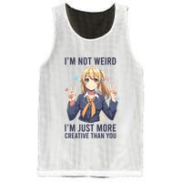 Im Not Weird Im Just More Creative Than You | Anime Mesh Reversible Basketball Jersey Tank