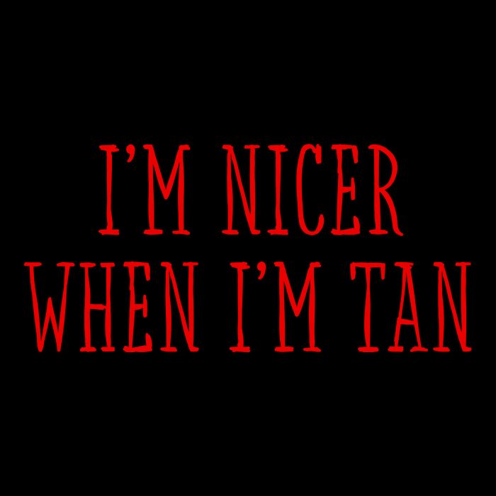 I’M Nicer When I’M Tan Flexfit Unipanel Trucker Cap