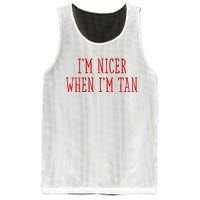 I’M Nicer When I’M Tan Mesh Reversible Basketball Jersey Tank