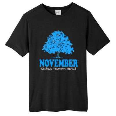 In November We Wear Blue Pumpkins Fall Diabetes Awareness Tall Fusion ChromaSoft Performance T-Shirt