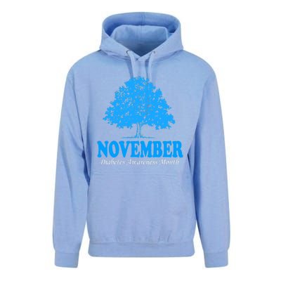 In November We Wear Blue Pumpkins Fall Diabetes Awareness Unisex Surf Hoodie