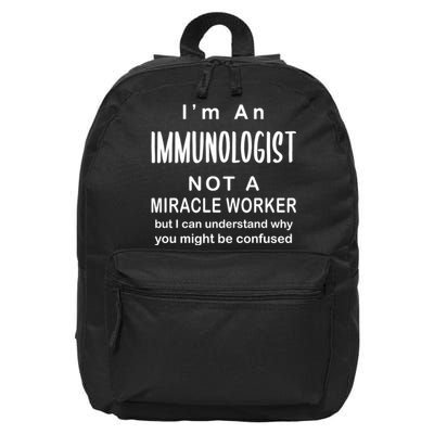 Immunologist Not Worker Gift Allergist Doctor Job Humor Funny Cool Gift 16 in Basic Backpack