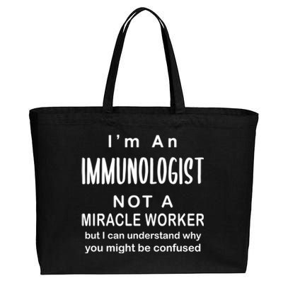 Immunologist Not Worker Gift Allergist Doctor Job Humor Funny Cool Gift Cotton Canvas Jumbo Tote