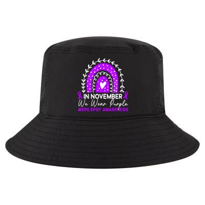 In November We Wear Purple Epilepsy Awareness Month Gift Cool Comfort Performance Bucket Hat