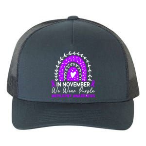 In November We Wear Purple Epilepsy Awareness Month Gift Yupoong Adult 5-Panel Trucker Hat