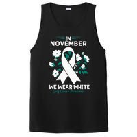 In November We Wear White Lung Cancer Awareness Month Flower PosiCharge Competitor Tank