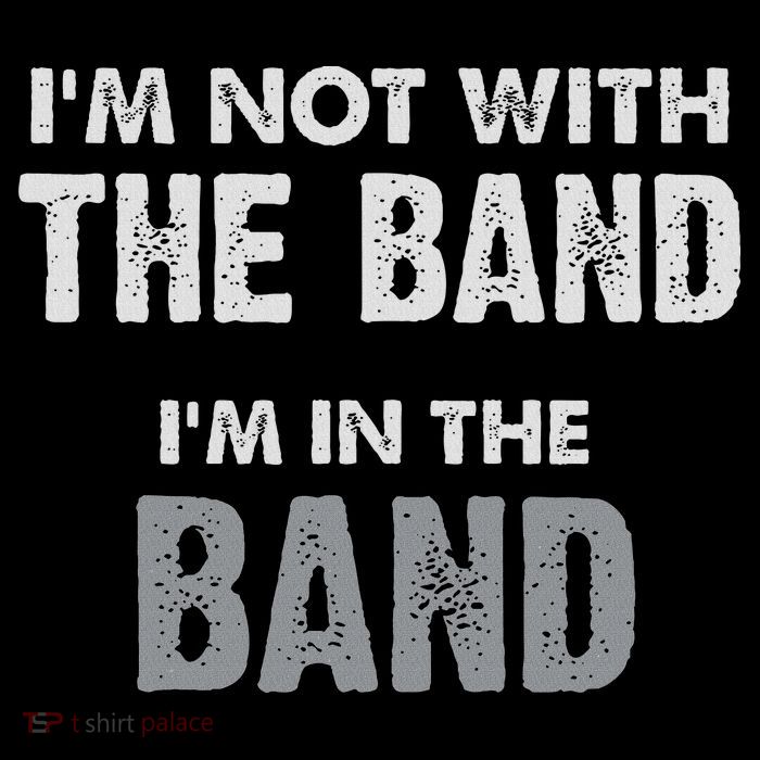 I'm Not With I'm In Funny Band 7-Panel Snapback Hat