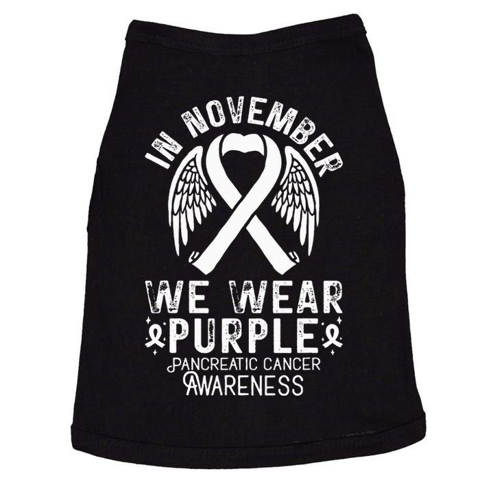 In November We Wear Purple Pancreatic Cancer Awareness  Doggie Tank