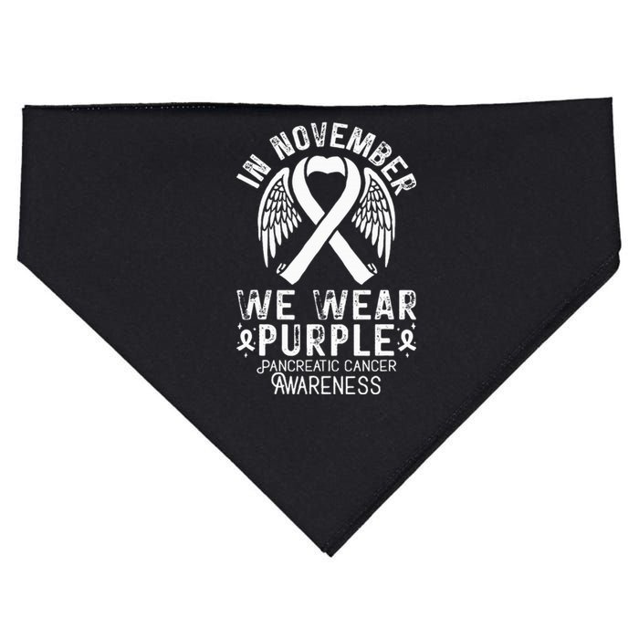 In November We Wear Purple Pancreatic Cancer Awareness  USA-Made Doggie Bandana