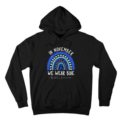 In November We Wear Blue Diabetes Awareness Hoodie