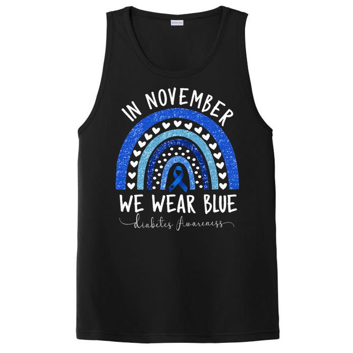 In November We Wear Blue Diabetes Awareness PosiCharge Competitor Tank