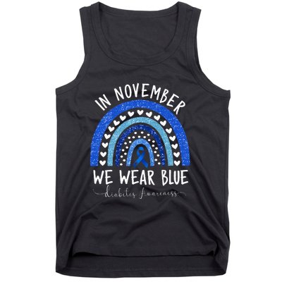 In November We Wear Blue Diabetes Awareness Tank Top