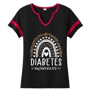 In November We Wear Blue Diabetes Awareness Month Ladies Halftime Notch Neck Tee