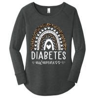 In November We Wear Blue Diabetes Awareness Month Women's Perfect Tri Tunic Long Sleeve Shirt