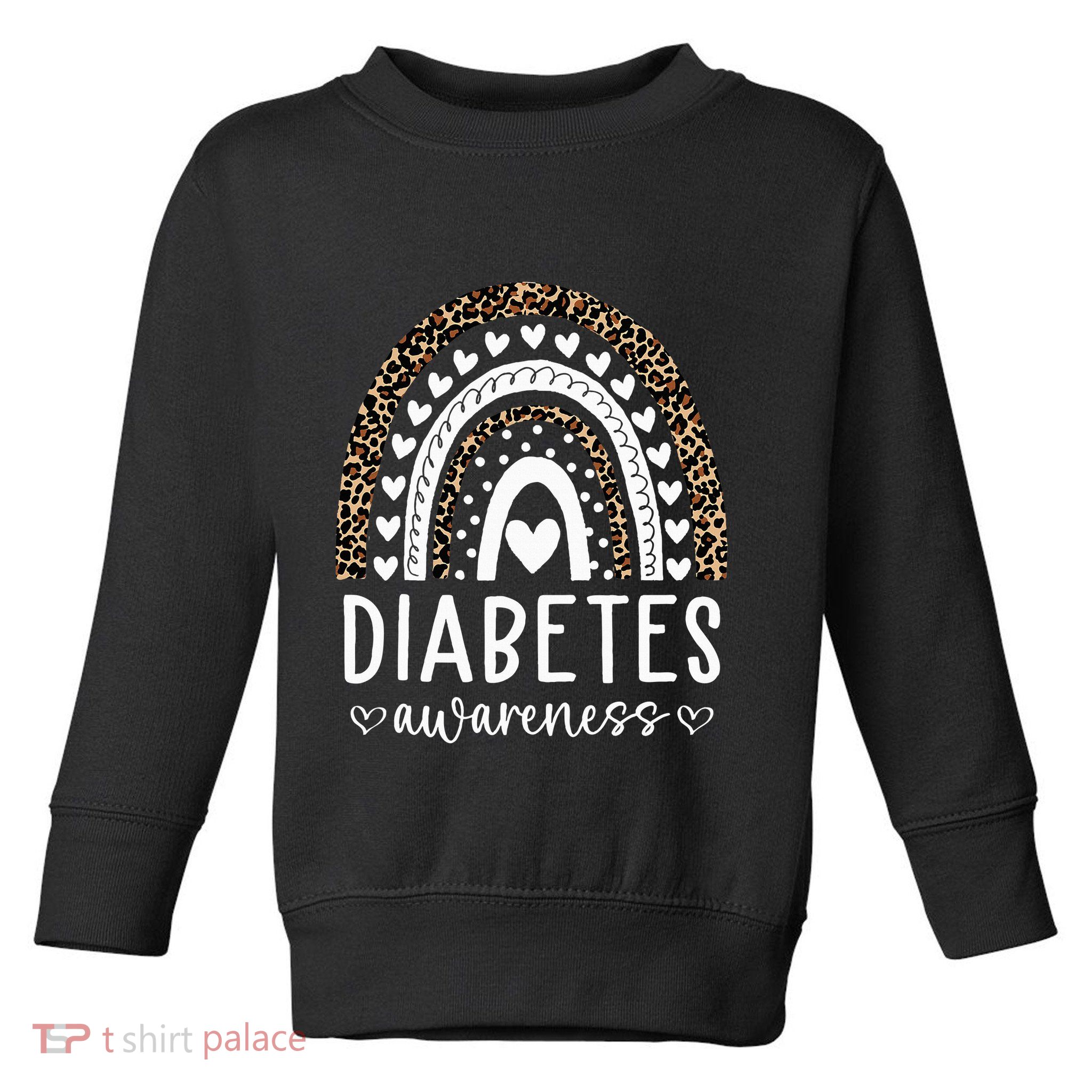 In November We Wear Blue Diabetes Awareness Month Toddler Sweatshirt