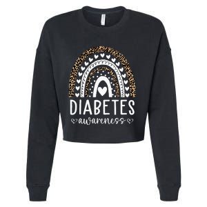 In November We Wear Blue Diabetes Awareness Month Cropped Pullover Crew