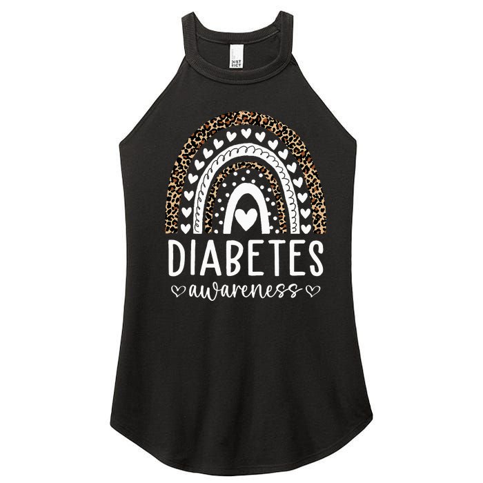 In November We Wear Blue Diabetes Awareness Month Women's Perfect Tri Rocker Tank