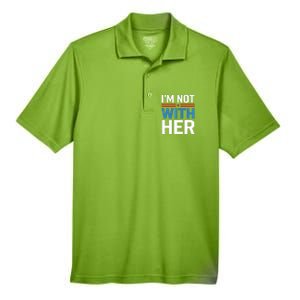 IM Not With Her Kamala Harris 2024 Presidential Election Men's Origin Performance Pique Polo