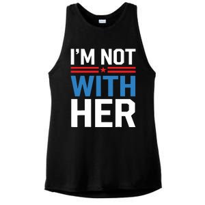 IM Not With Her Kamala Harris 2024 Presidential Election Ladies PosiCharge Tri-Blend Wicking Tank