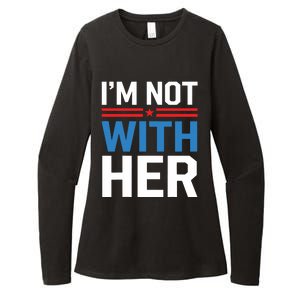 IM Not With Her Kamala Harris 2024 Presidential Election Womens CVC Long Sleeve Shirt