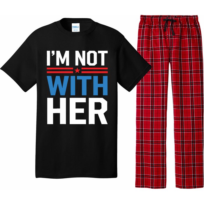 IM Not With Her Kamala Harris 2024 Presidential Election Pajama Set