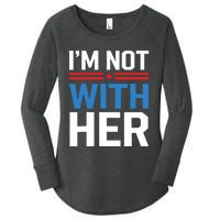 IM Not With Her Kamala Harris 2024 Presidential Election Women's Perfect Tri Tunic Long Sleeve Shirt