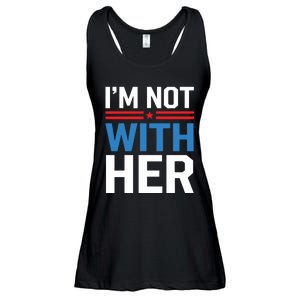 IM Not With Her Kamala Harris 2024 Presidential Election Ladies Essential Flowy Tank