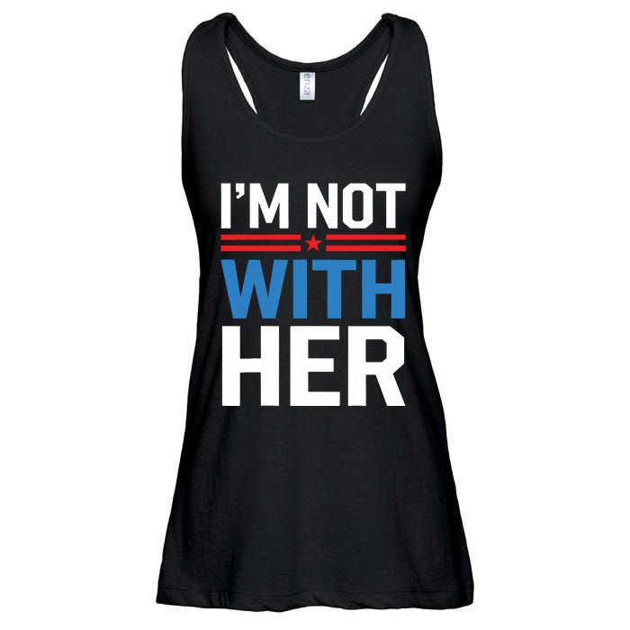 IM Not With Her Kamala Harris 2024 Presidential Election Ladies Essential Flowy Tank