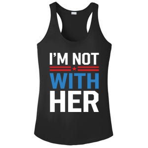 IM Not With Her Kamala Harris 2024 Presidential Election Ladies PosiCharge Competitor Racerback Tank