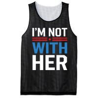 IM Not With Her Kamala Harris 2024 Presidential Election Mesh Reversible Basketball Jersey Tank