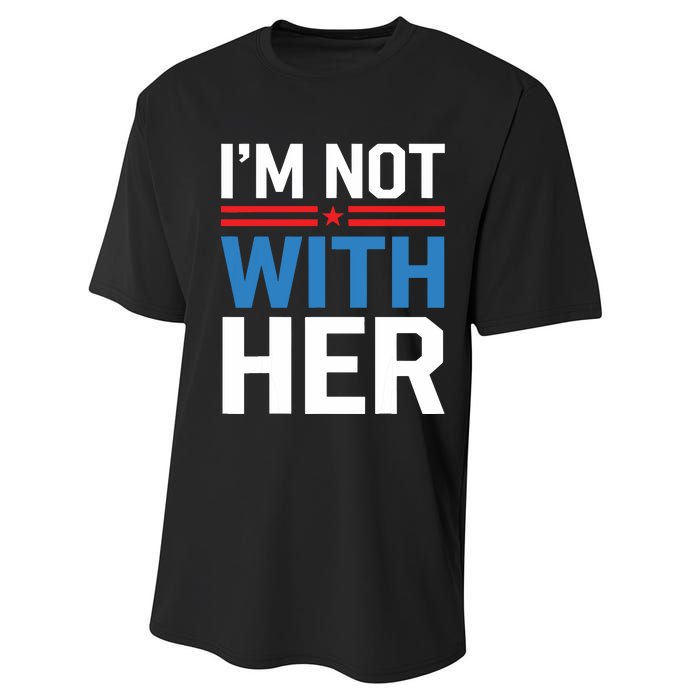 IM Not With Her Kamala Harris 2024 Presidential Election Performance Sprint T-Shirt