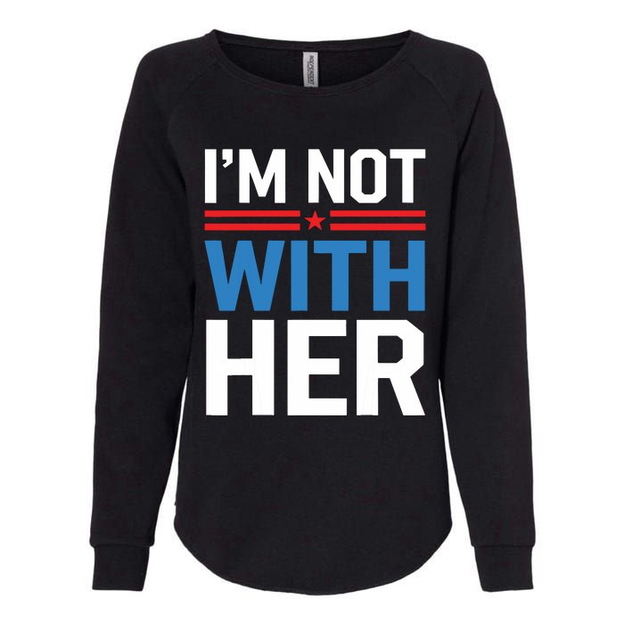 IM Not With Her Kamala Harris 2024 Presidential Election Womens California Wash Sweatshirt