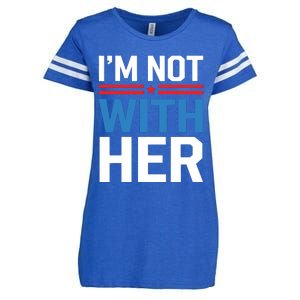 IM Not With Her Kamala Harris 2024 Presidential Election Enza Ladies Jersey Football T-Shirt