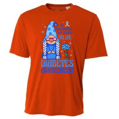 In November We Wear Blue For Diabetes Awareness Cooling Performance Crew T-Shirt