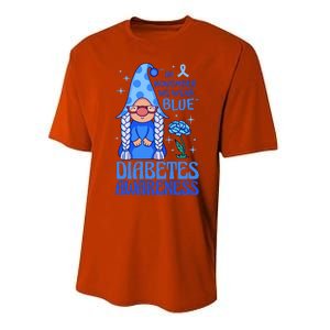 In November We Wear Blue For Diabetes Awareness Performance Sprint T-Shirt