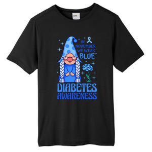 In November We Wear Blue For Diabetes Awareness Tall Fusion ChromaSoft Performance T-Shirt