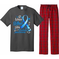 In November We Wear Blue Ribbon Diabetes Awareness Month Pajama Set