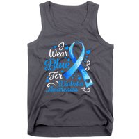 In November We Wear Blue Ribbon Diabetes Awareness Month Tank Top