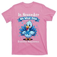 In November We Wear Blue Thanksgiving Diabetes Awareness T-Shirt