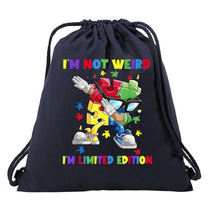 I'M Not Weird I'M Limited Edition Autism Warrior Drawstring Bag