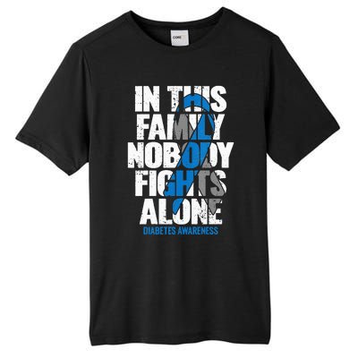 In November we Wear Blue T1D T2D Diabetic Diabetes Awareness Tall Fusion ChromaSoft Performance T-Shirt