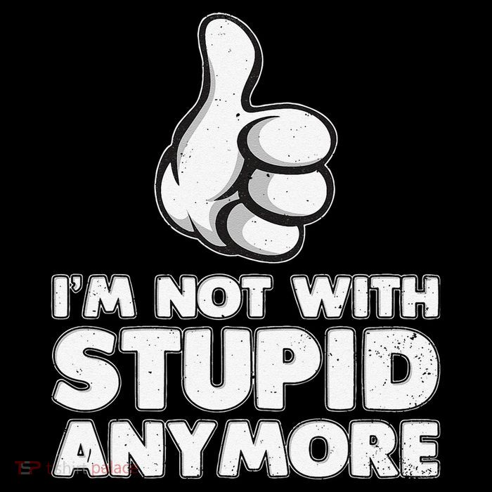Im Not With Stupid Anymore 16 in Basic Backpack