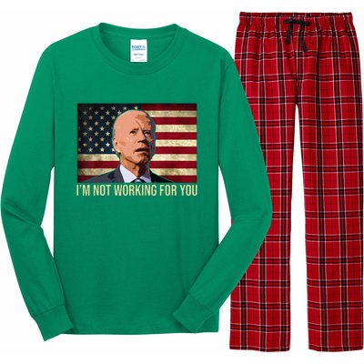 IM Not Working For You Auto Workers Antibiden Long Sleeve Pajama Set